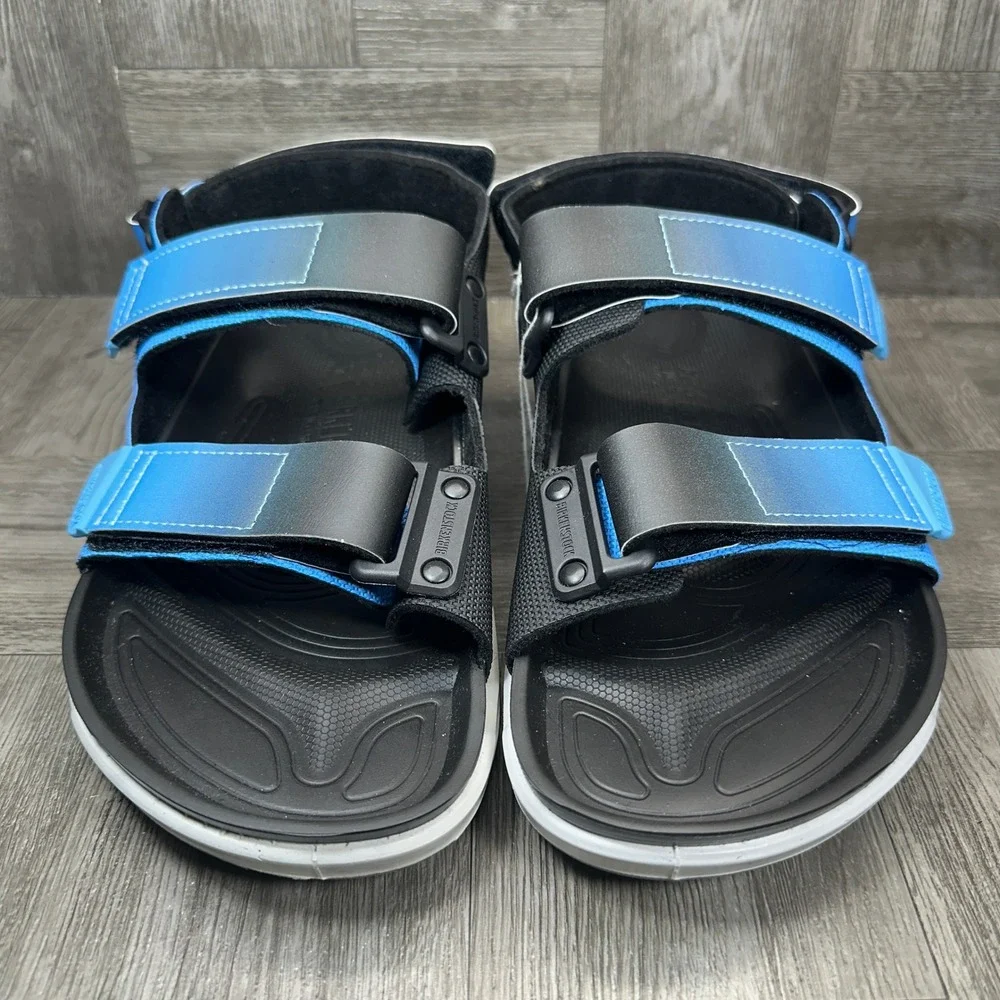 Birkenstock Mogami Terra Sandals Mens 9 Blue Black Outdoor Hiking Sport NEW
